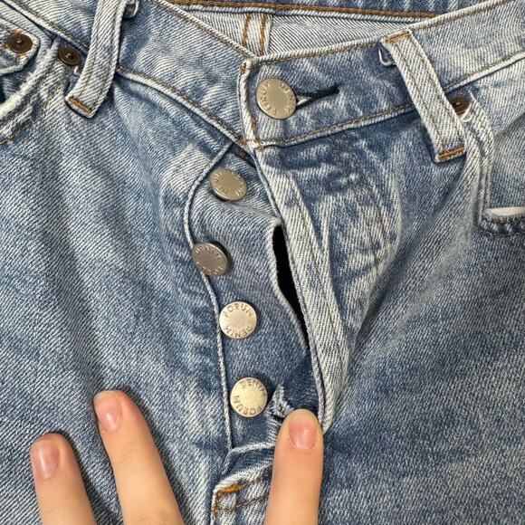 denim forum | yoko high rise slim medium wash button fly aritzia jeans sz 24 - Picture 4 of 12